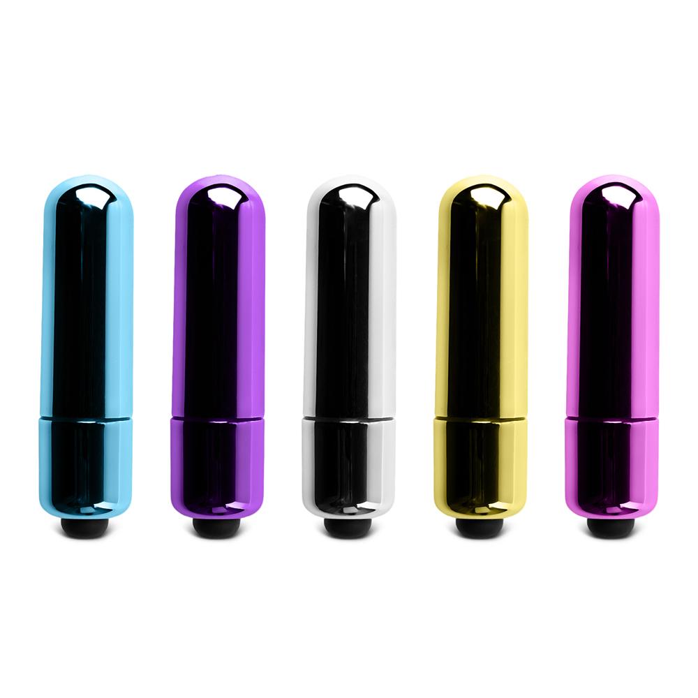 Electroplated Purple Mini Vibrating Bullet