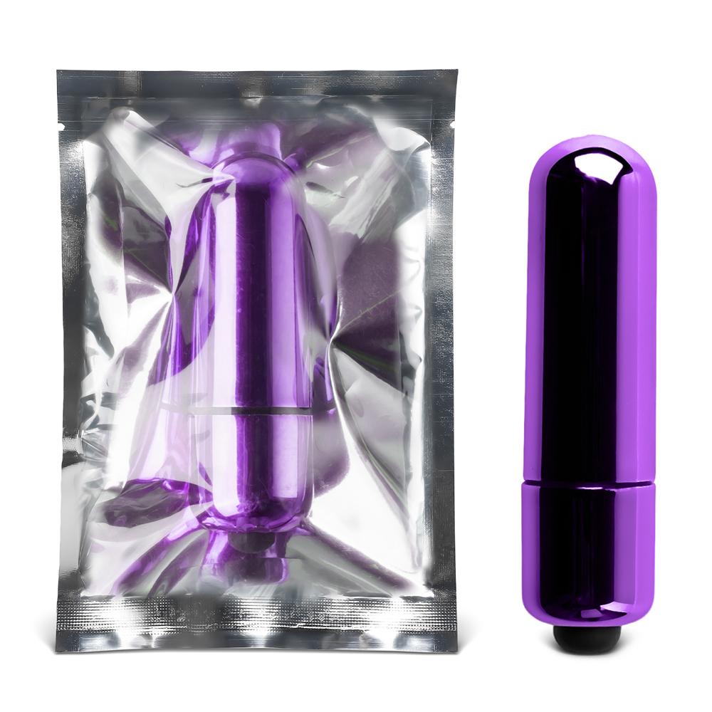 Electroplated Purple Mini Vibrating Bullet