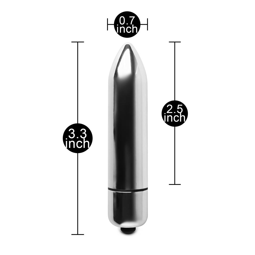 Electroplated Silver Vibrating Bullet