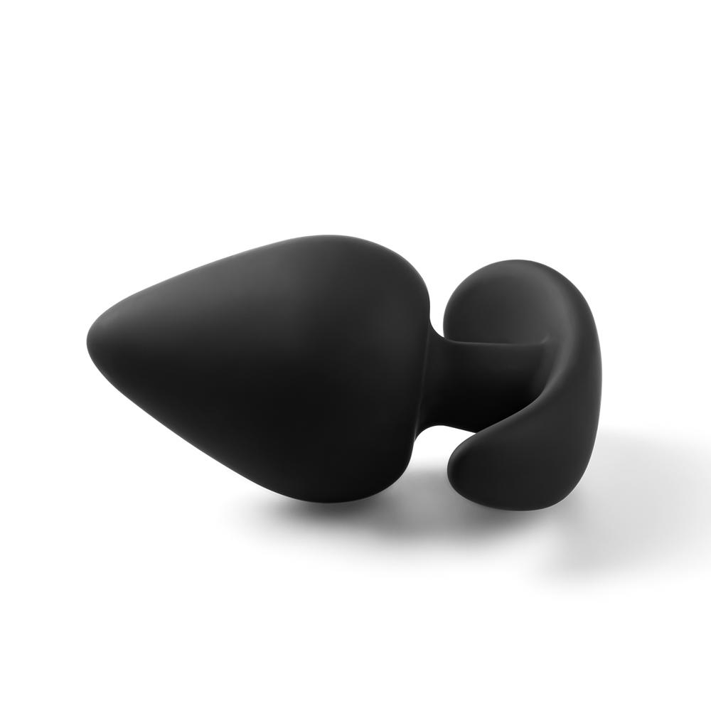 Fat Black Color Silicone Butt Plug Set ( 4 PCS )