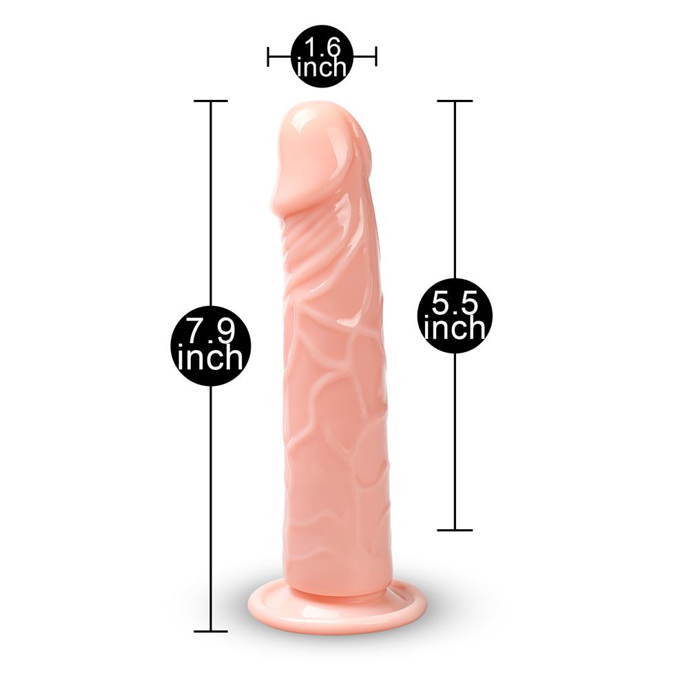 Flesh Color Hard Standing Realistic Dildo with Suction Cup