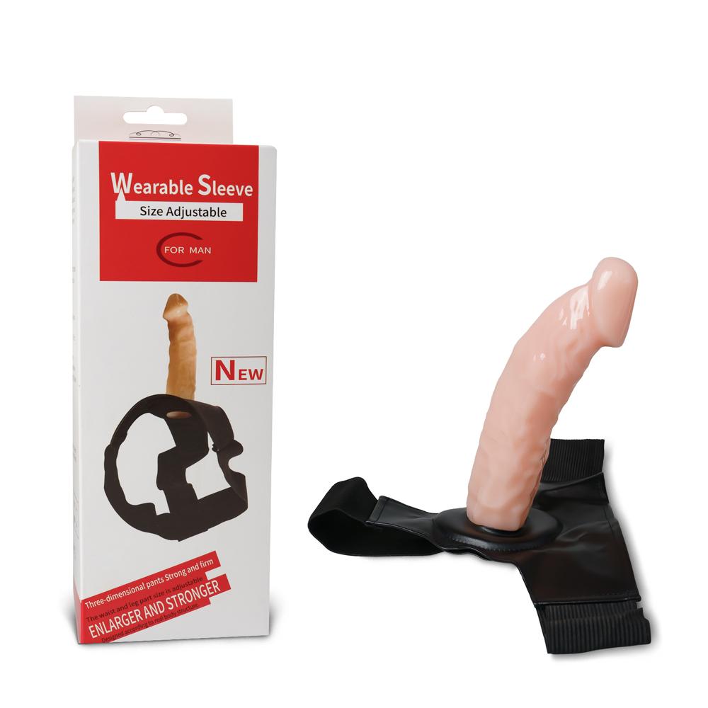 Flesh Color Hollow Strap On Dildo