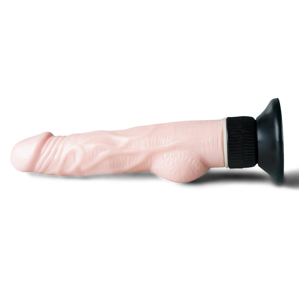 Flesh Color Realistic Dildo Vibrator with Suction Cup