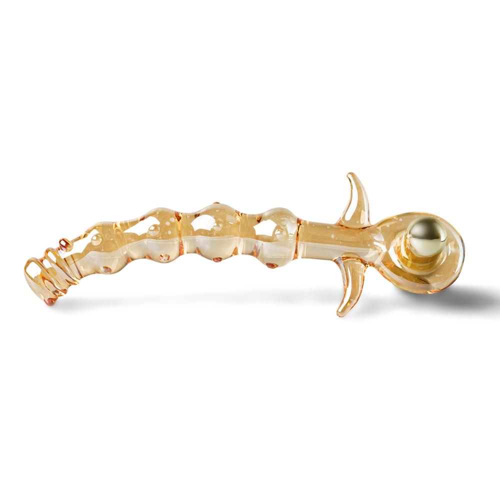 Golden Glass Vibrator with Stings