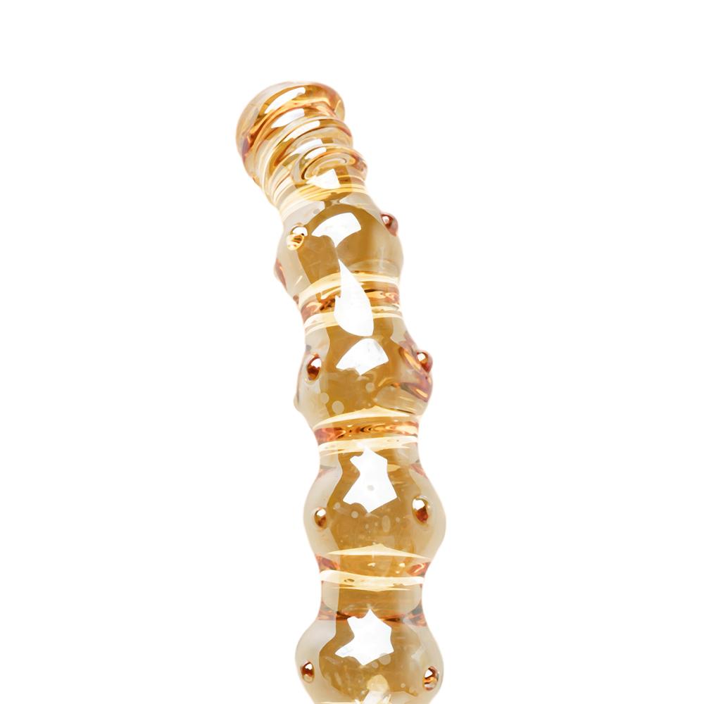 Golden Glass Vibrator with Stings