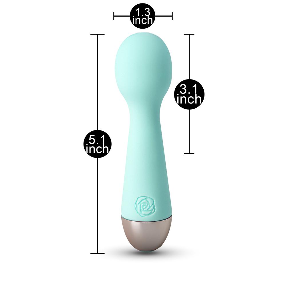 Green Color 10-Speed Mini Vibrating Rechargeable Wand Massager