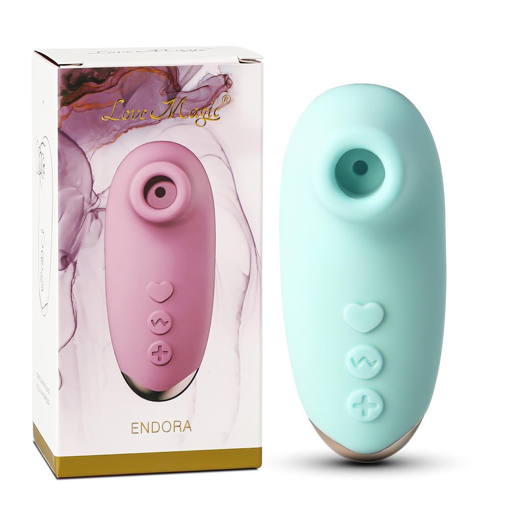 Green Color 10 Speeds Silicone Clitoral Sucking Stimulator