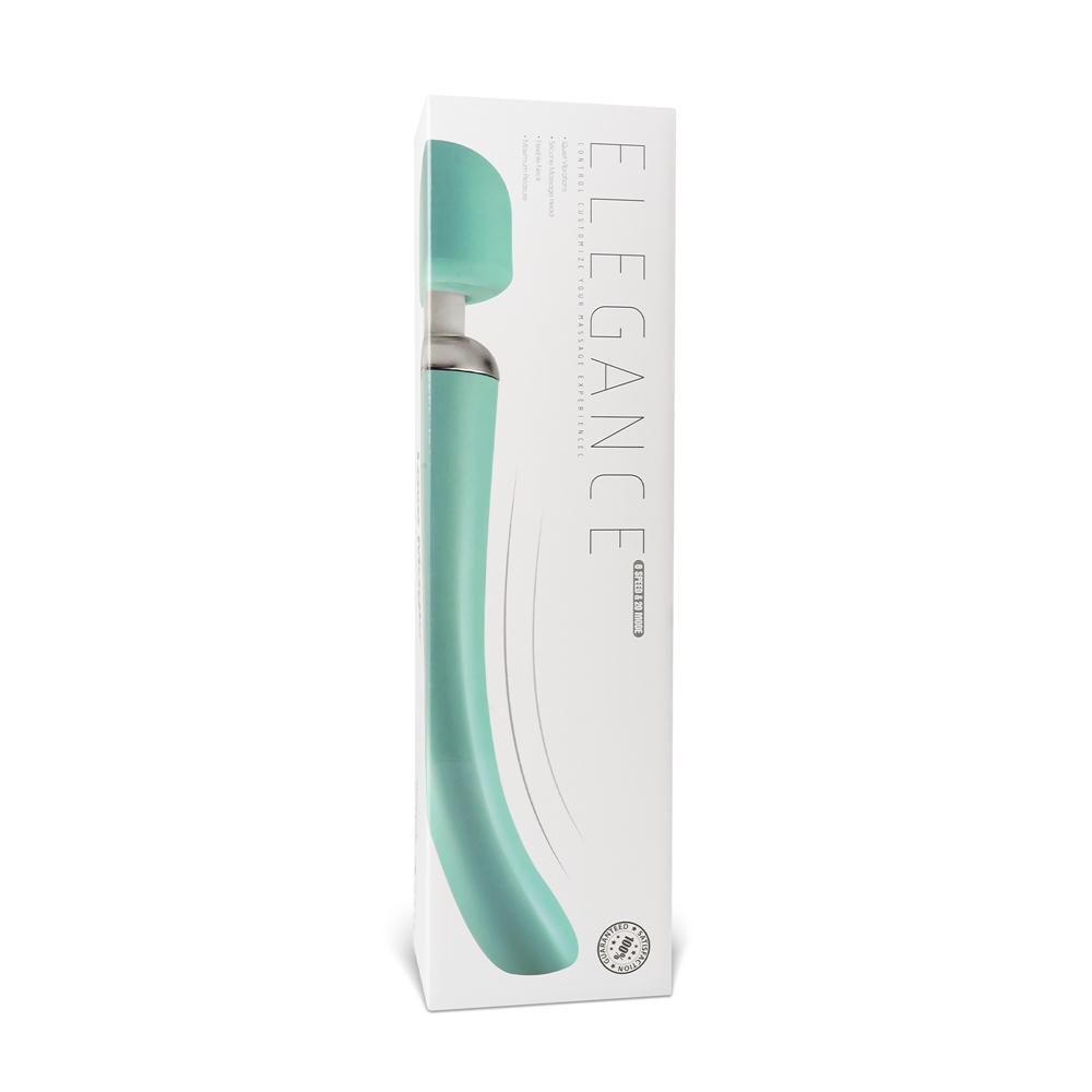 Green Color 20-Mode Whisper Quiet Wand Massager (USB Recharging)