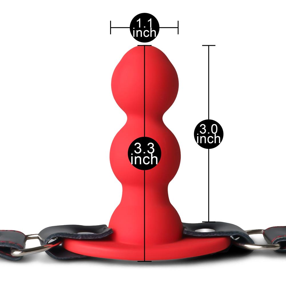 Leg Harness with Red Silicone Dildo - Type II