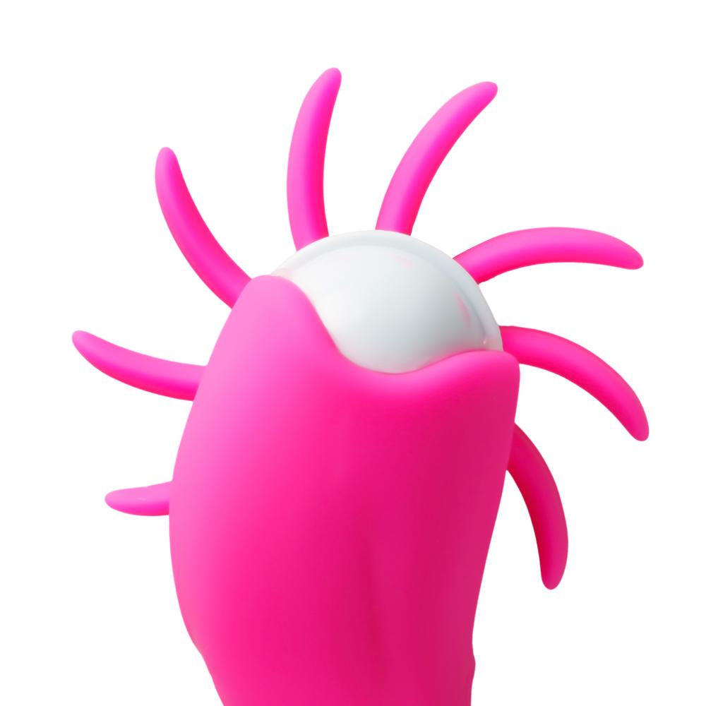 Magenta 10-Speed Vibrating & Tongue-Licking Cock Ring