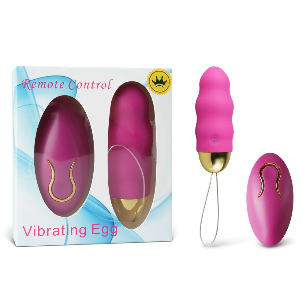 Magenta Color 10 Speeds Rechargeable Remote Control Vibrator