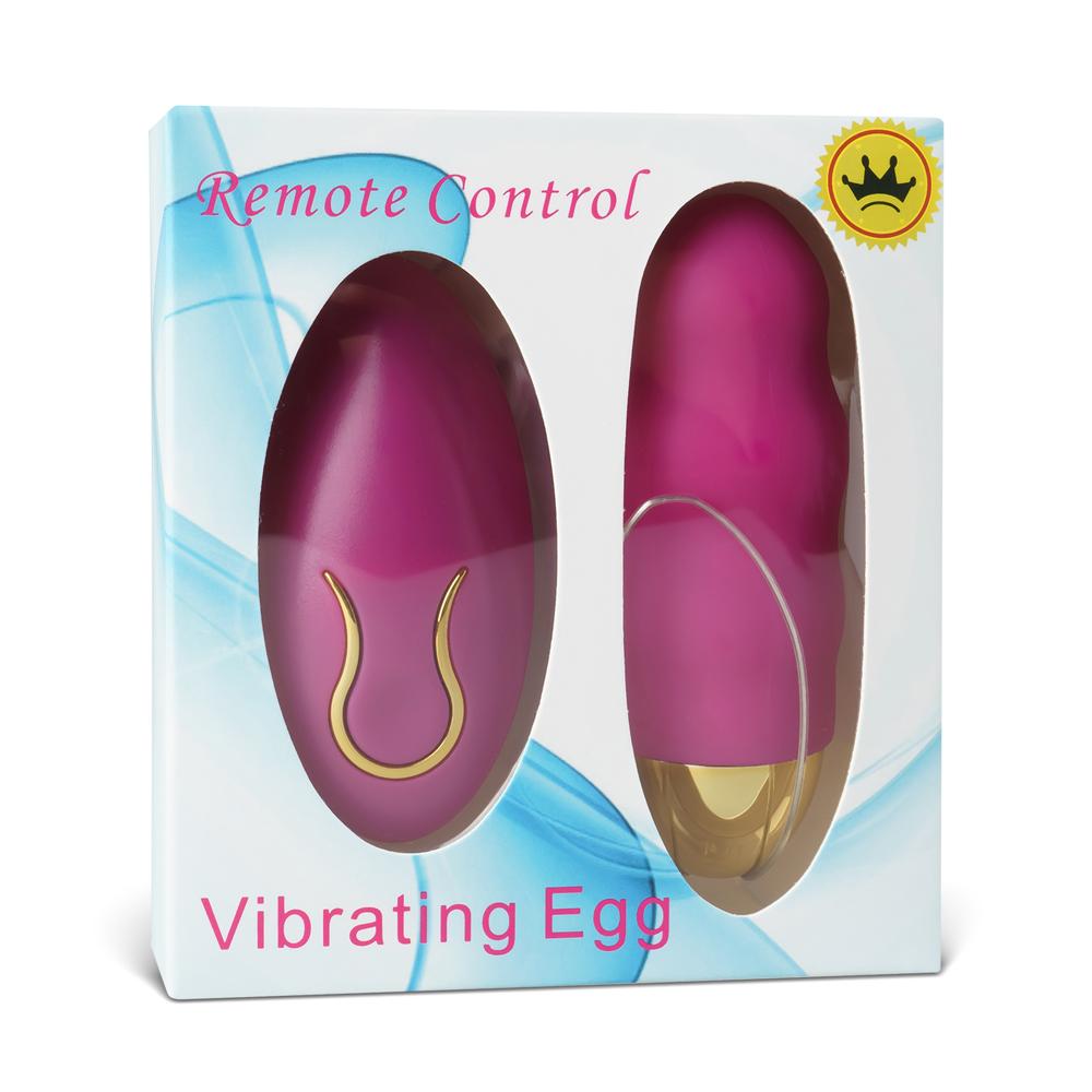 Magenta Color 10 Speeds Rechargeable Remote Control Vibrator