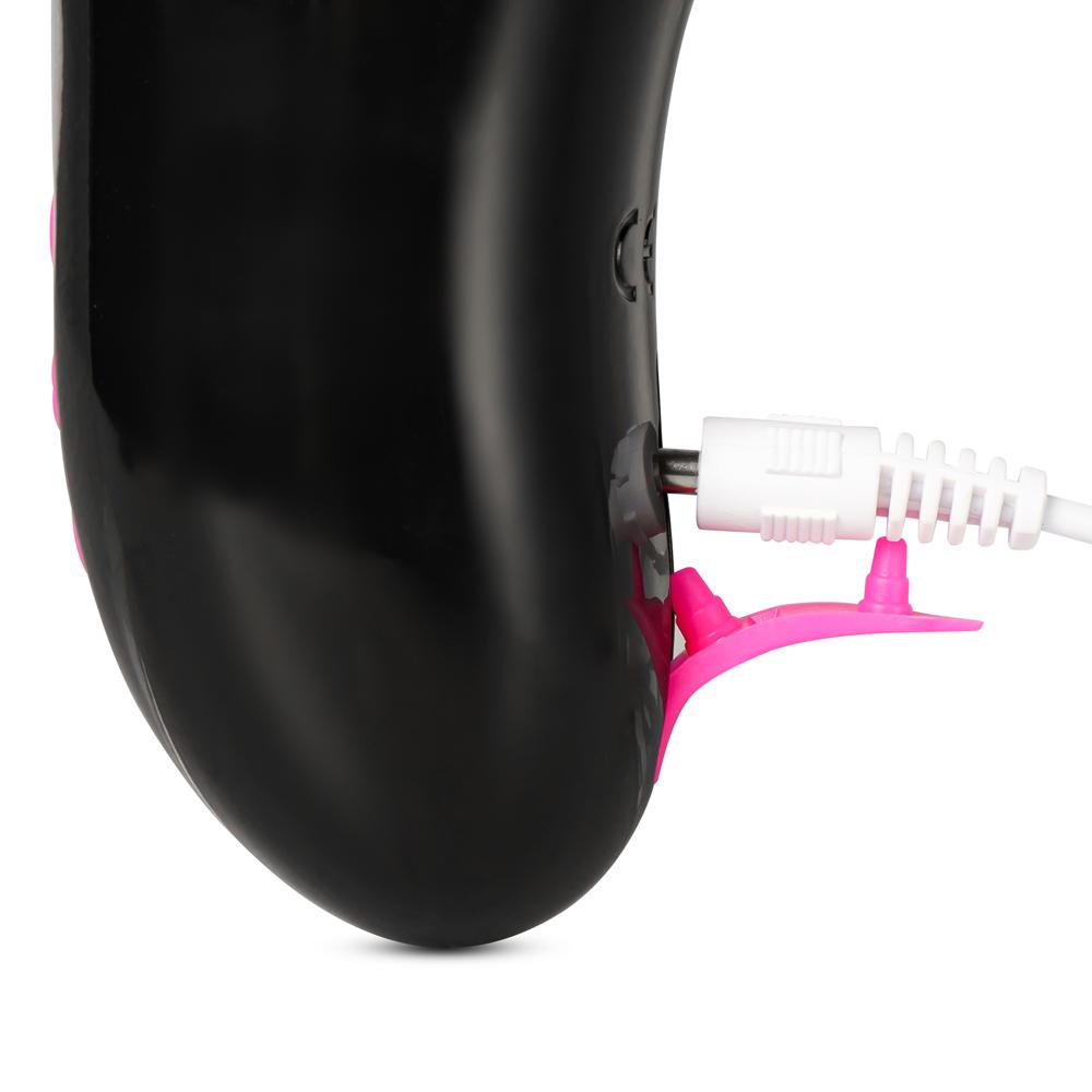 Magenta Color 12-Speed Male Vibrating Masturbator with Heating Function