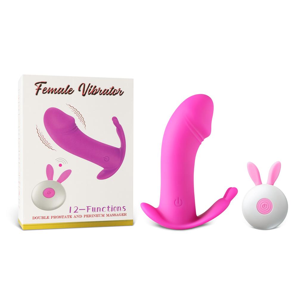 Magenta Color 12-Speed Remote Control Rechargeable Silicone G-Spot Vibrator