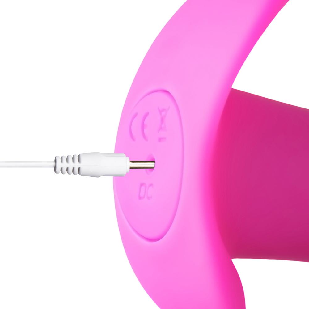 Magenta Color 12-Speed Remote Control Rechargeable Silicone G-Spot Vibrator