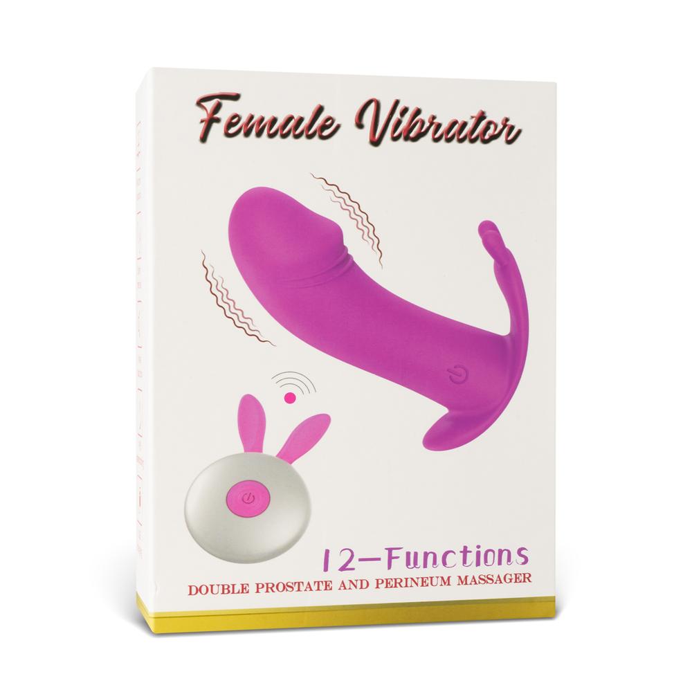 Magenta Color 12-Speed Remote Control Rechargeable Silicone G-Spot Vibrator