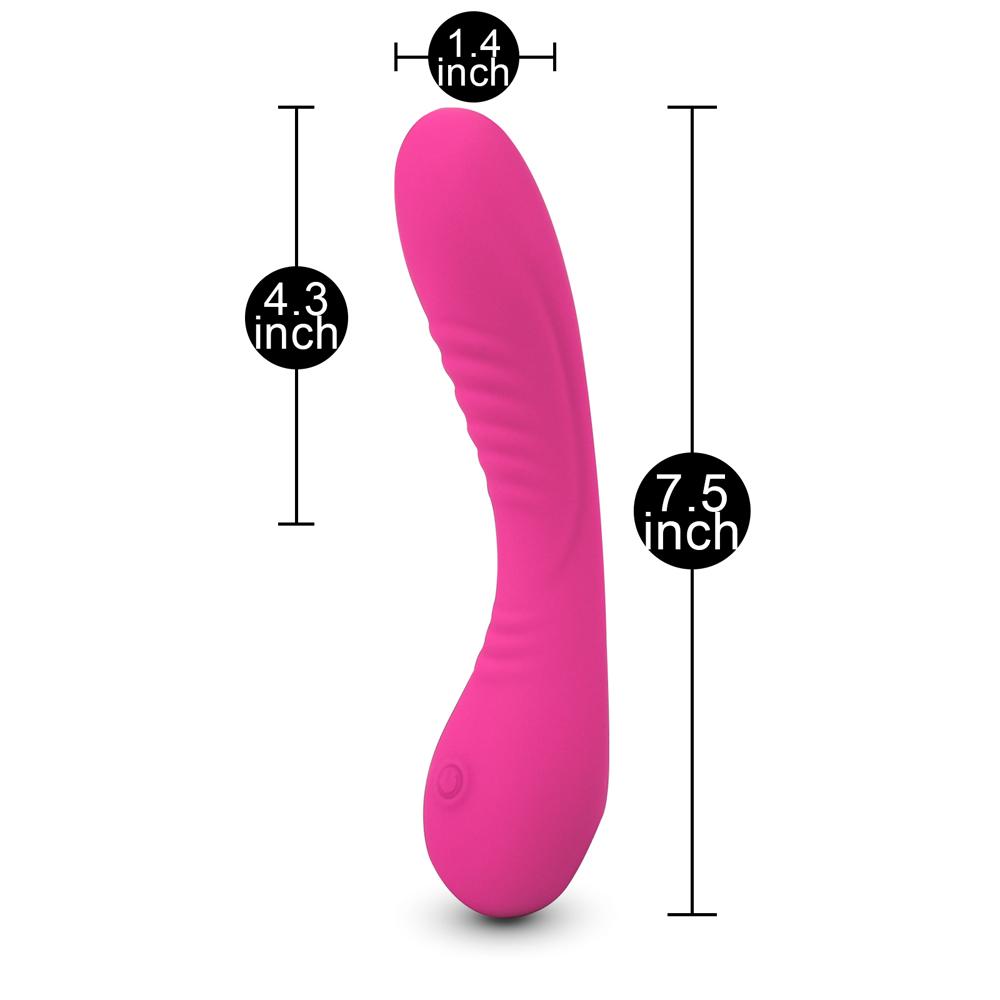 Magenta Color 9 Speeds Rechargeable Classic Silicone Vibrator