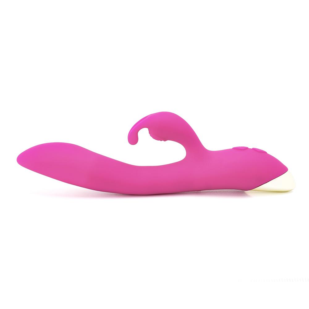 Magenta Color 9 Speeds Rechargeable Silicone Rabbit Vibrator