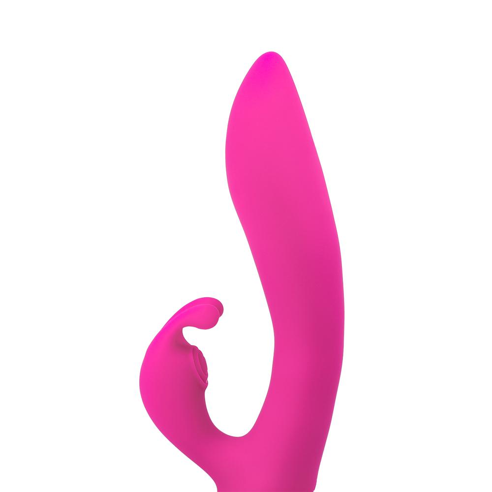 Magenta Color 9 Speeds Rechargeable Silicone Rabbit Vibrator