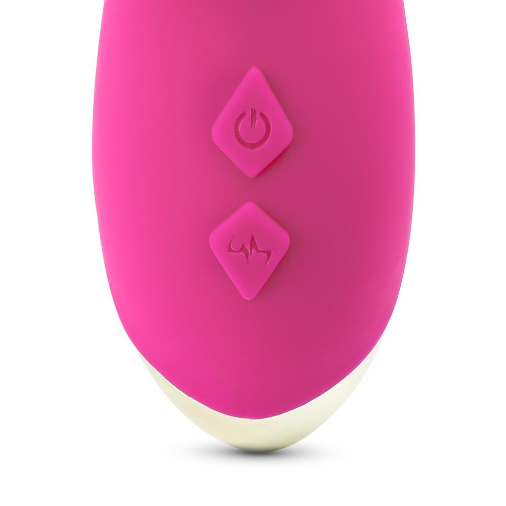 Magenta Color 9 Speeds Rechargeable Silicone Rabbit Vibrator