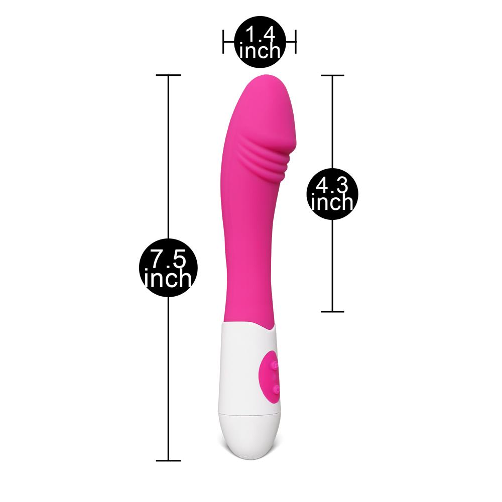 Magenta Color Silicone Dildo Vibrator