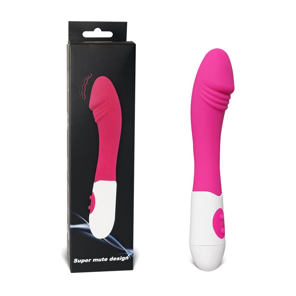 Magenta Color Silicone Dildo Vibrator