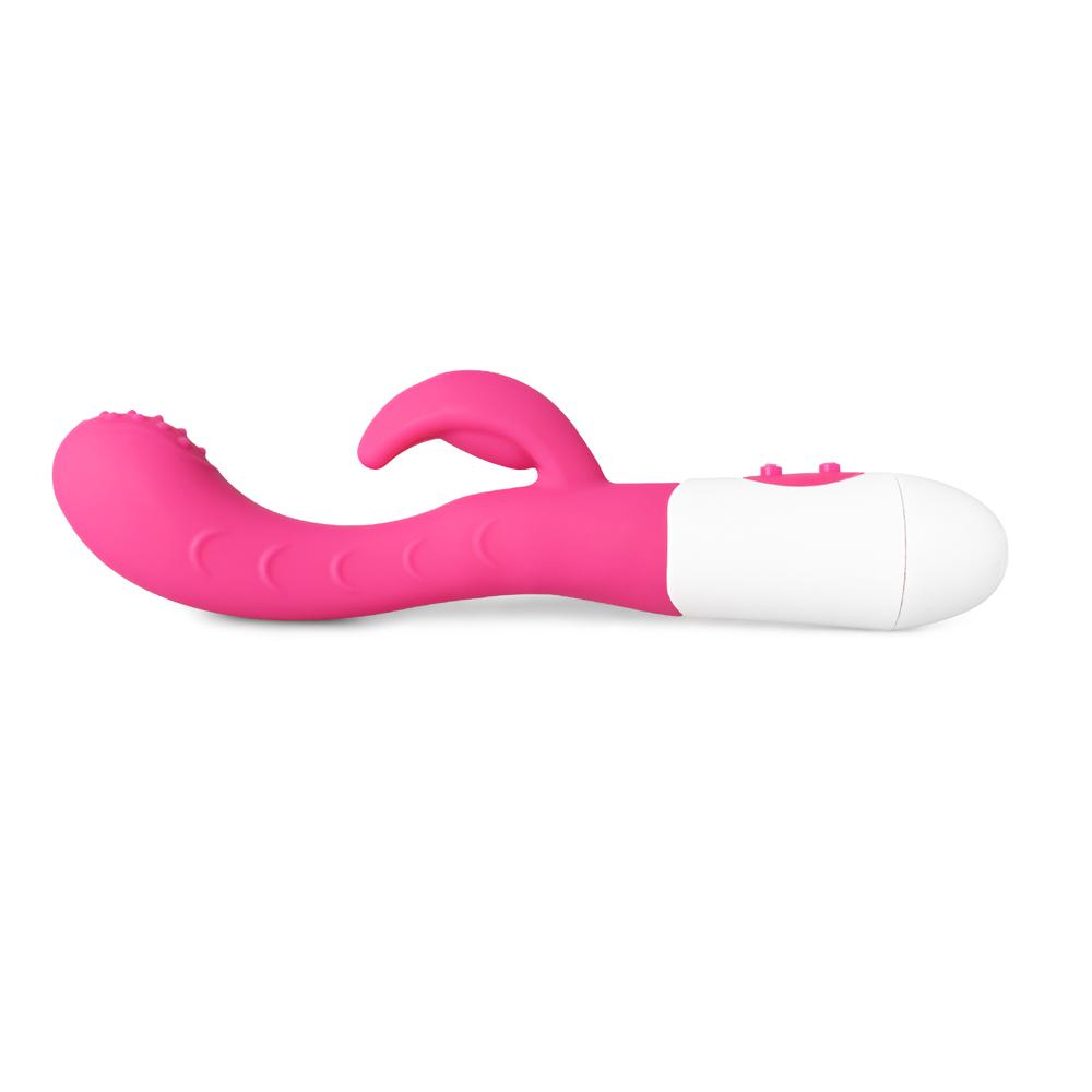 Magenta Color Silicone G-Spot Vibrator ( Dual Motors )