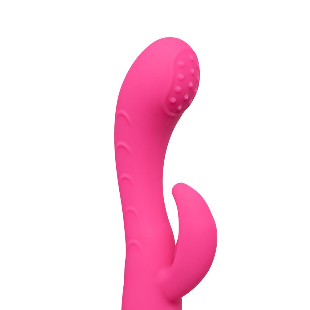 Magenta Color Silicone G-Spot Vibrator ( Dual Motors )