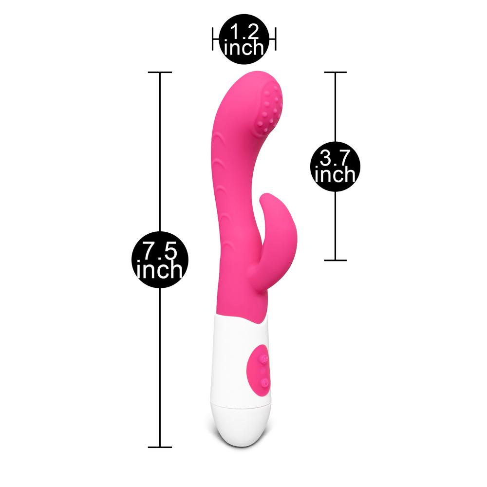 Magenta Color Silicone G-Spot Vibrator ( Dual Motors )