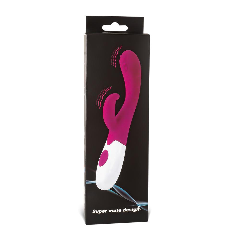 Magenta Color Silicone G-Spot Vibrator ( Dual Motors )