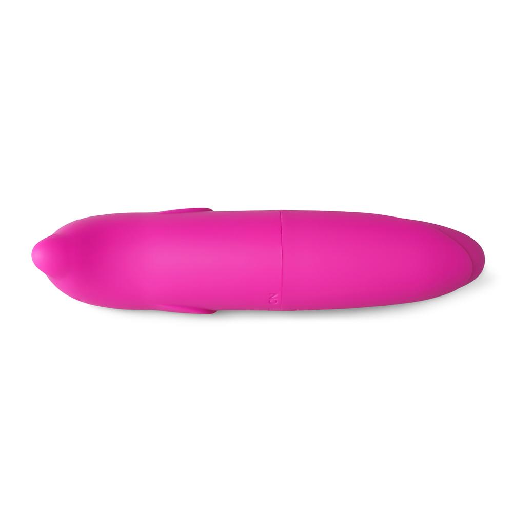 Magenta Dolphin-Shaped Single-Speed Battery-Operated Vibrating Egg (Foil Bag)