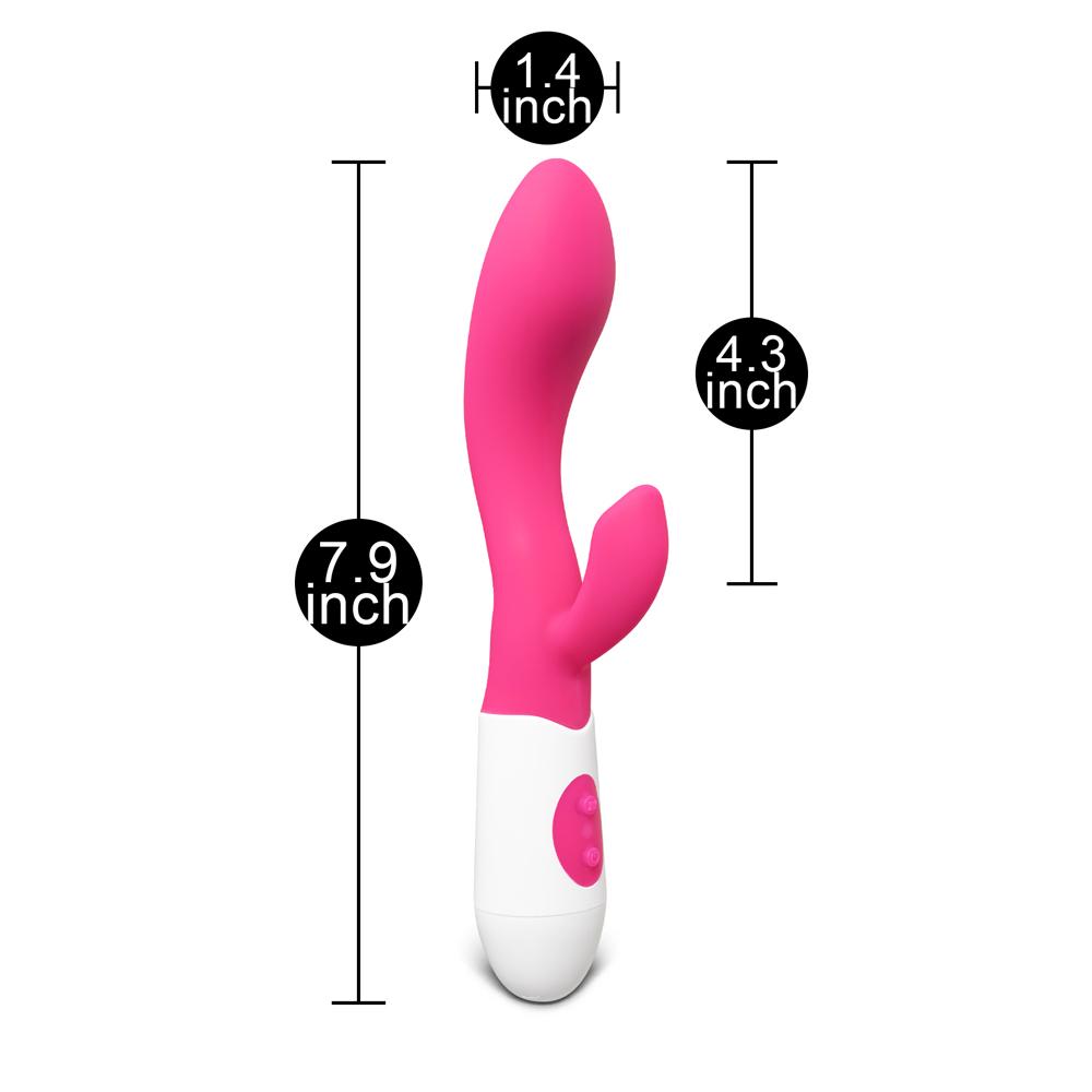 Magenta Slim Silicone Vibrator ( Dual Motors )