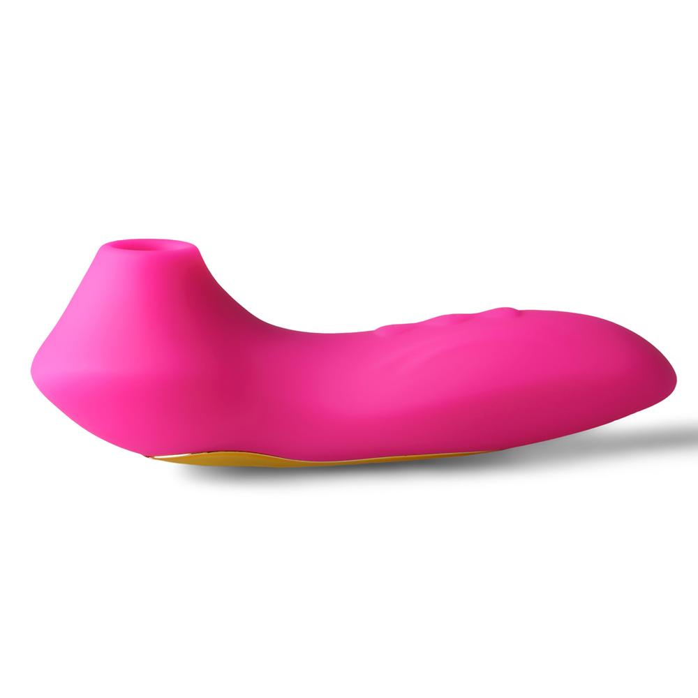 Magenta Sucking Massager - 5-Speed, Medical Grade Silicone, 4.53