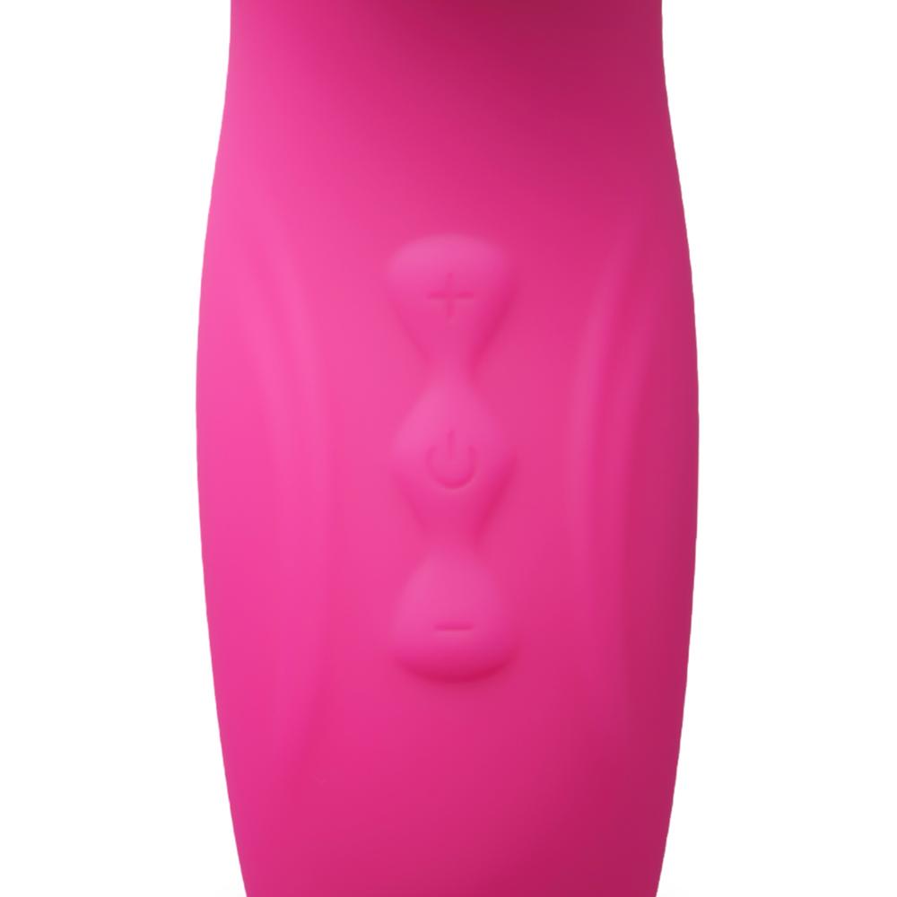 Magenta Sucking Massager - 5-Speed, Medical Grade Silicone, 4.53