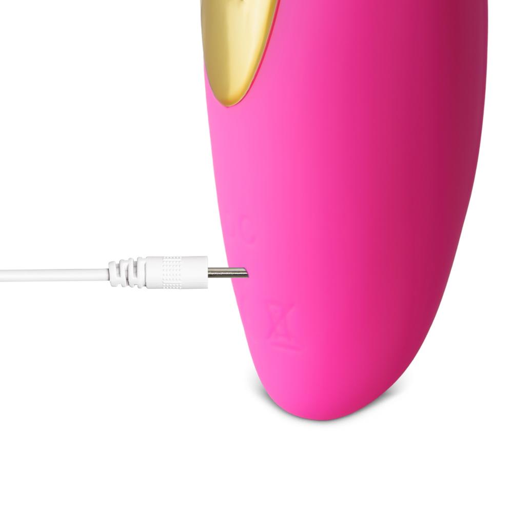 Magenta Sucking Massager - 5-Speed, Medical Grade Silicone, 4.53