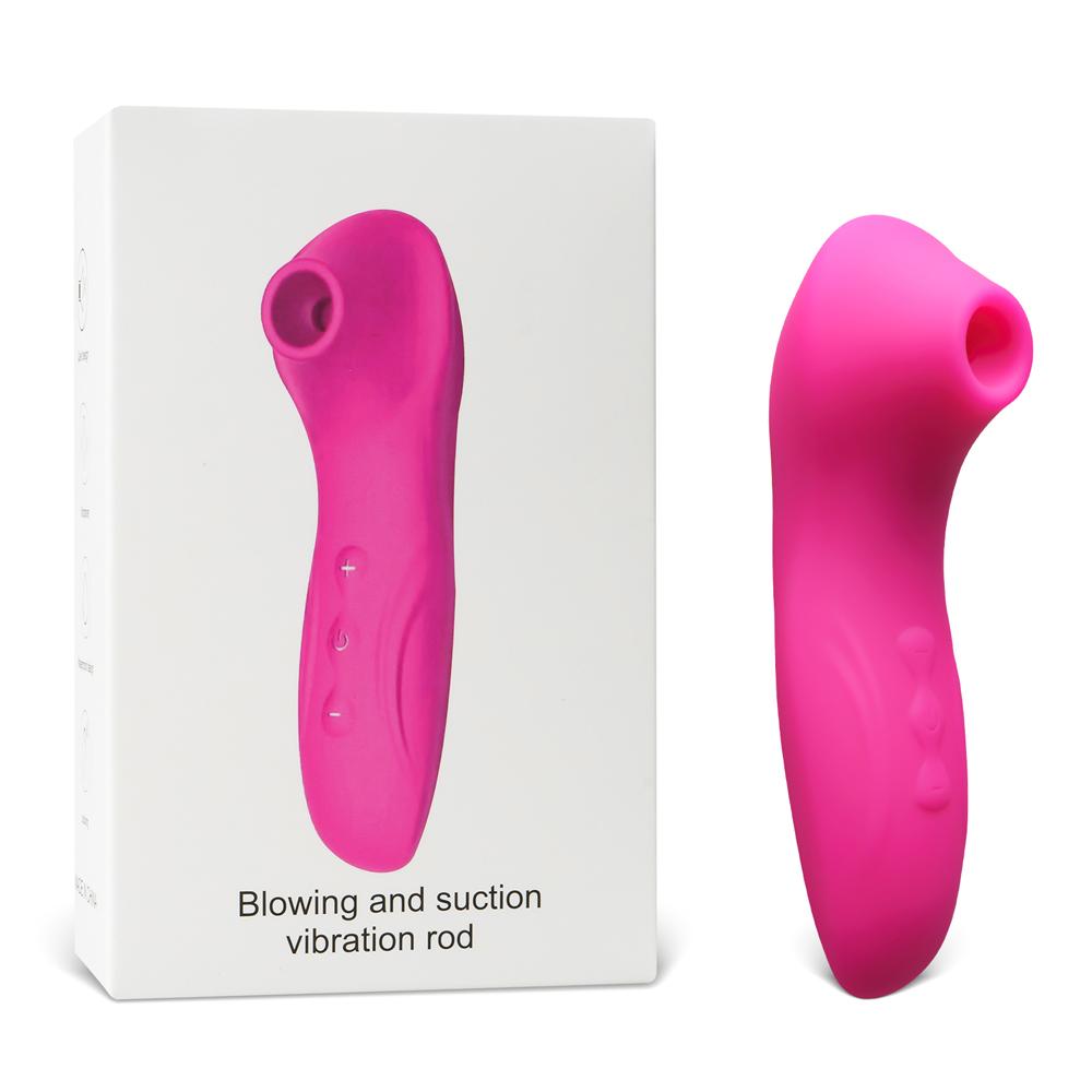 Magenta Sucking Massager - 5-Speed, Medical Grade Silicone, 4.53