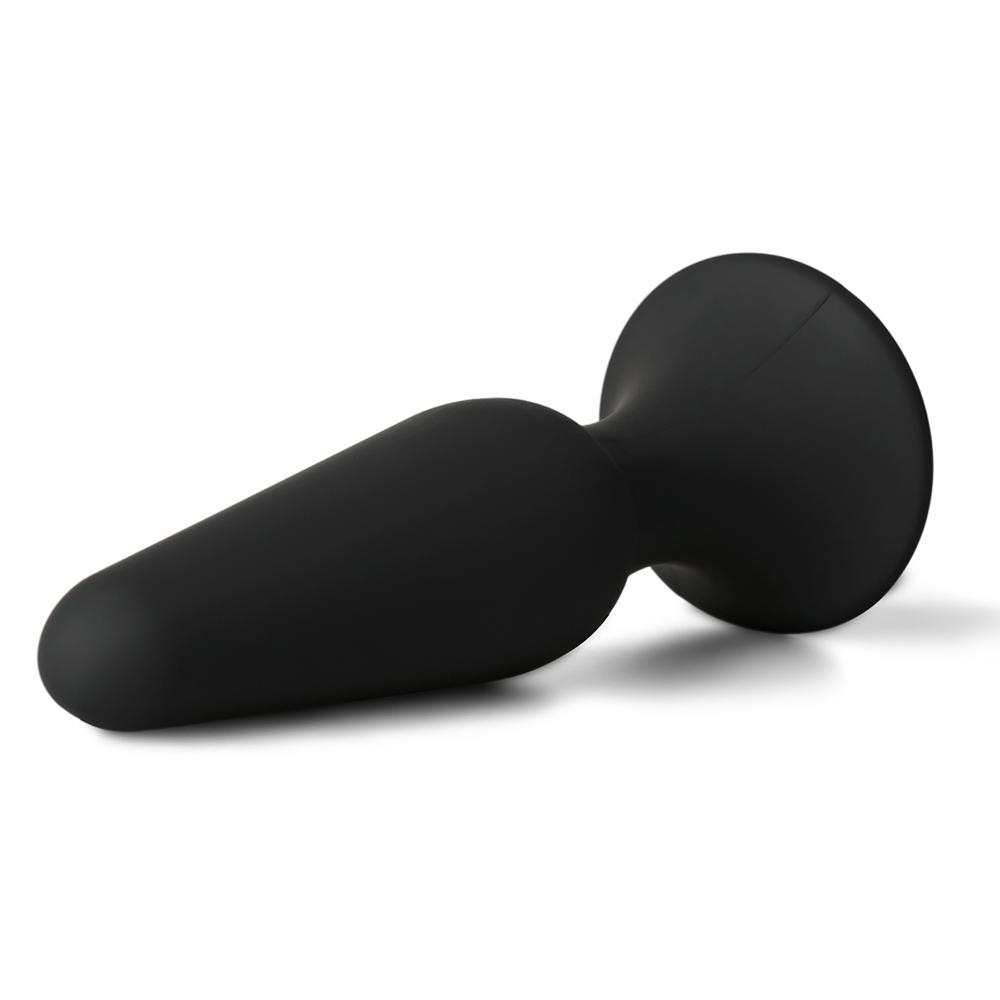 Medium Size Classic Black Silicone Anal Plug