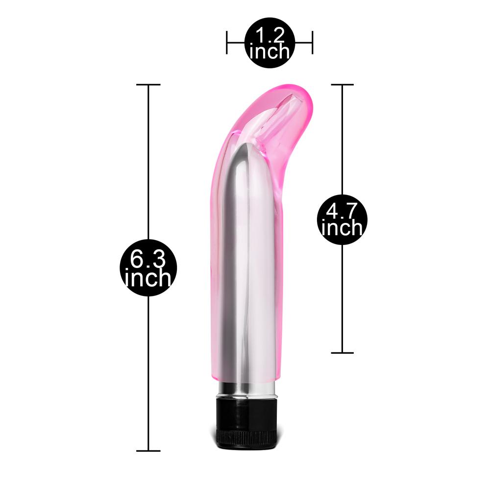 Multiple-Speed Pink Color G-Spot Vibrator with TPE Sleeve