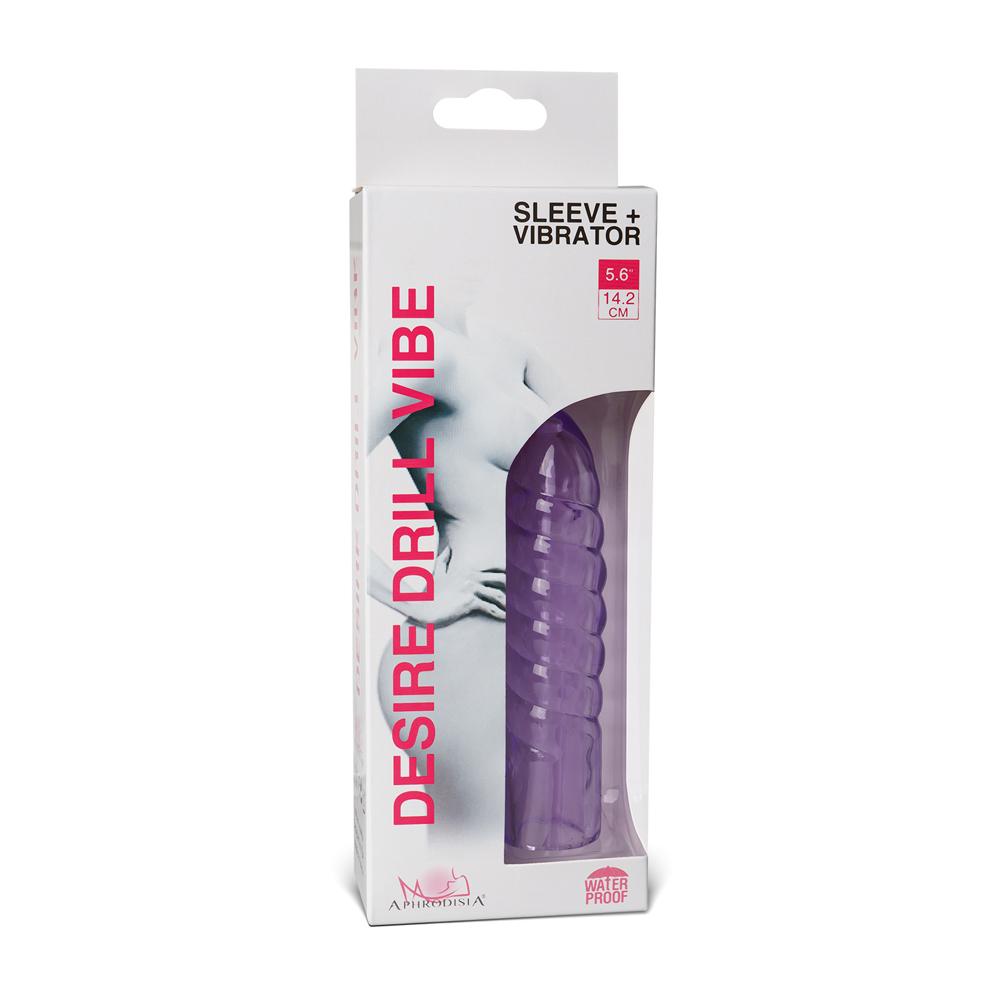 Multiple-Speed Purple Color Classic Vibrator with TPE Sleeve