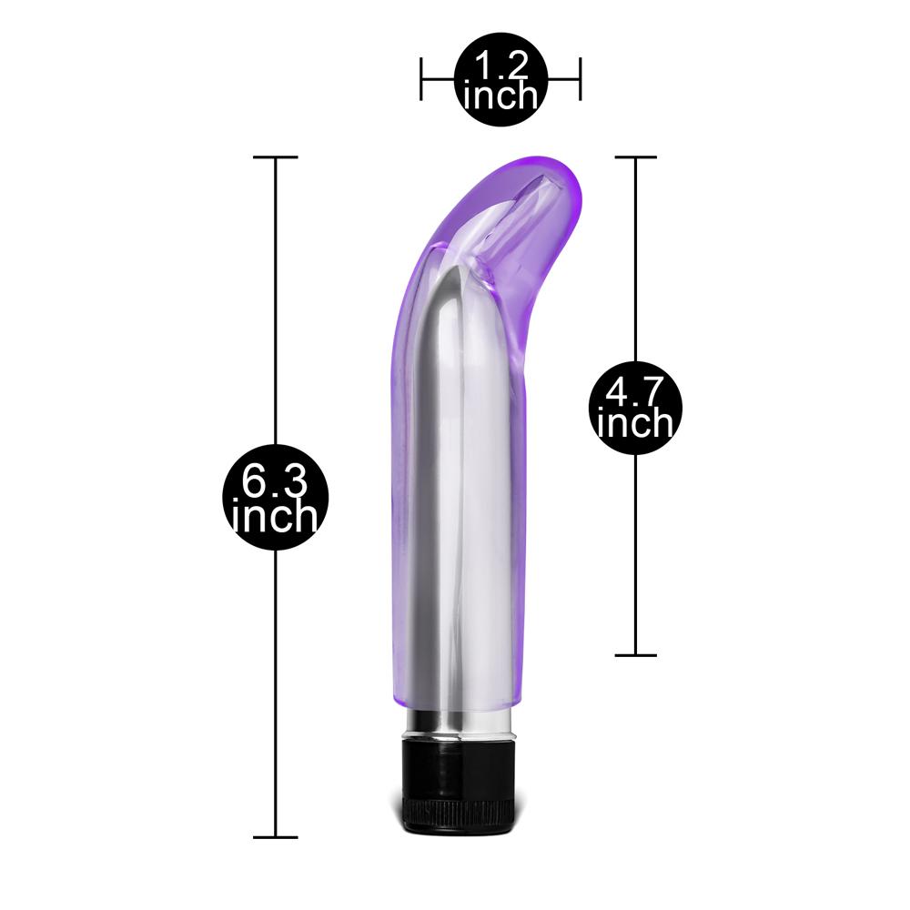 Multiple-Speed Purple Color G-Spot Vibrator with TPE Sleeve