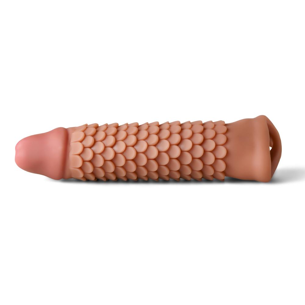 Non-Vibrating Brown Penis Sleeve II - TPE, 7.09