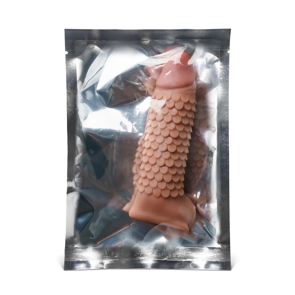 Non-Vibrating Brown Penis Sleeve II - TPE, 7.09