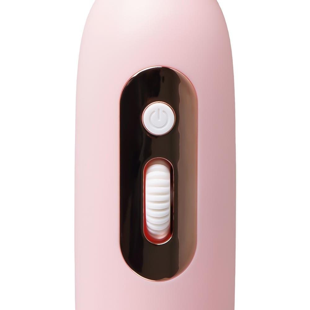 Pink 10-Speed Rechargeable Vibrating Silicone Wand Massager