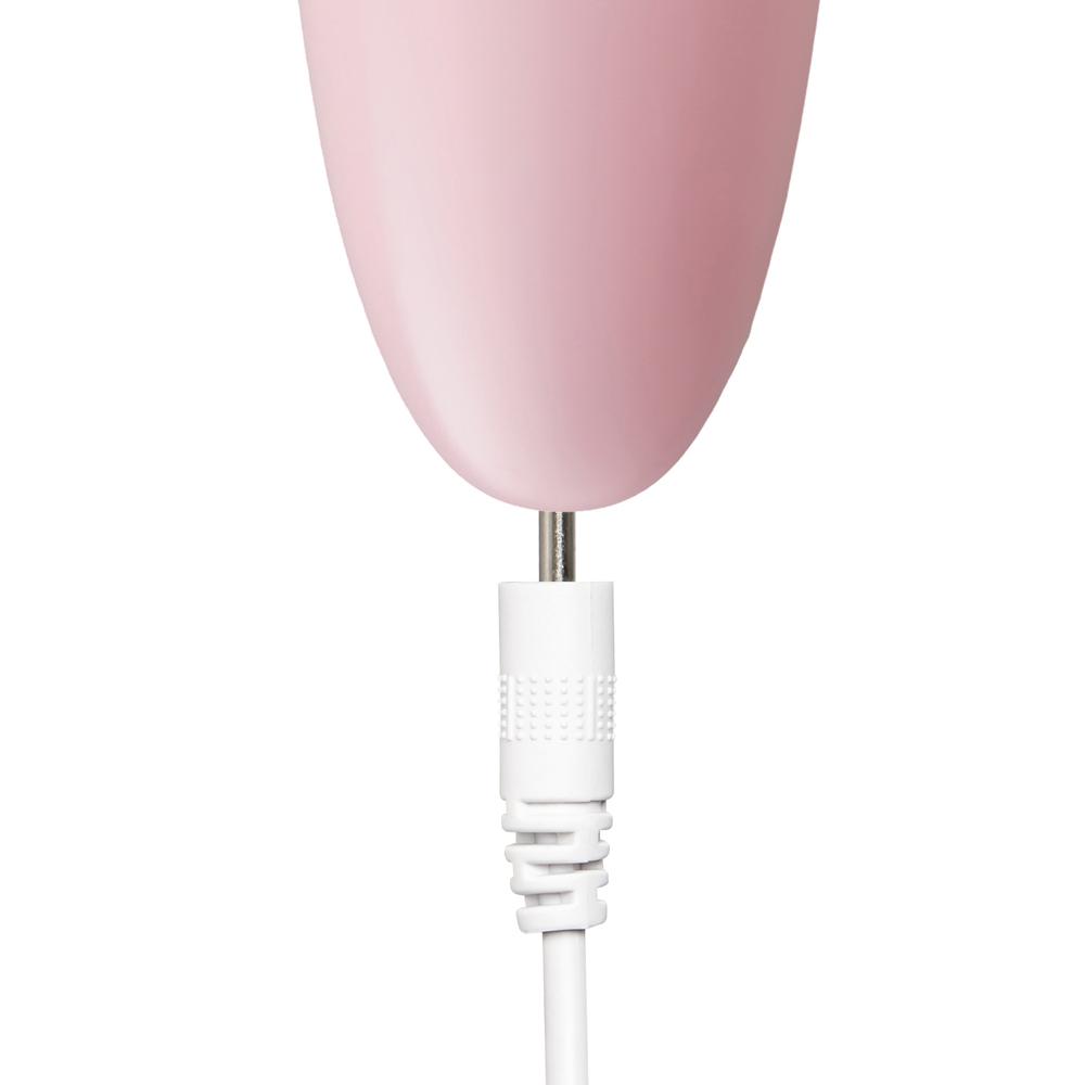 Pink 10-Speed Rechargeable Vibrating Silicone Wand Massager