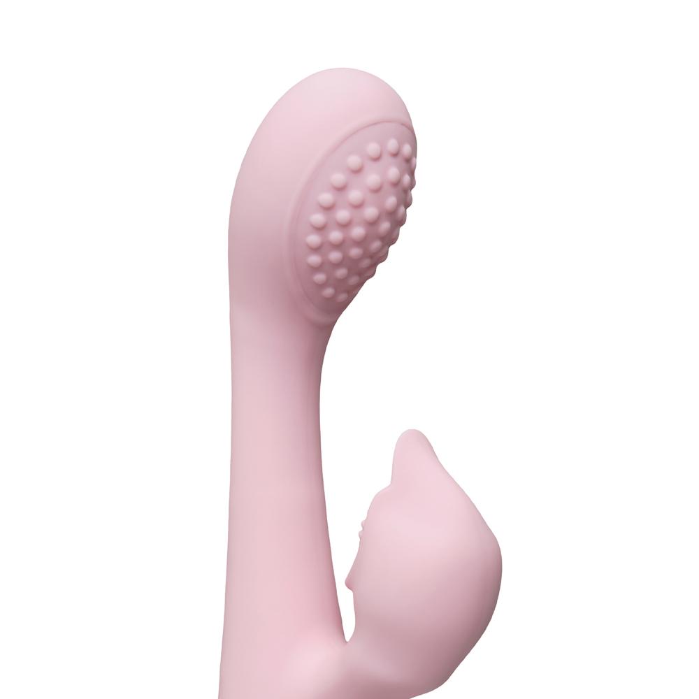 Pink 10-Speed Waterproof Vibrating Silicone Vibrator - Rechargeable