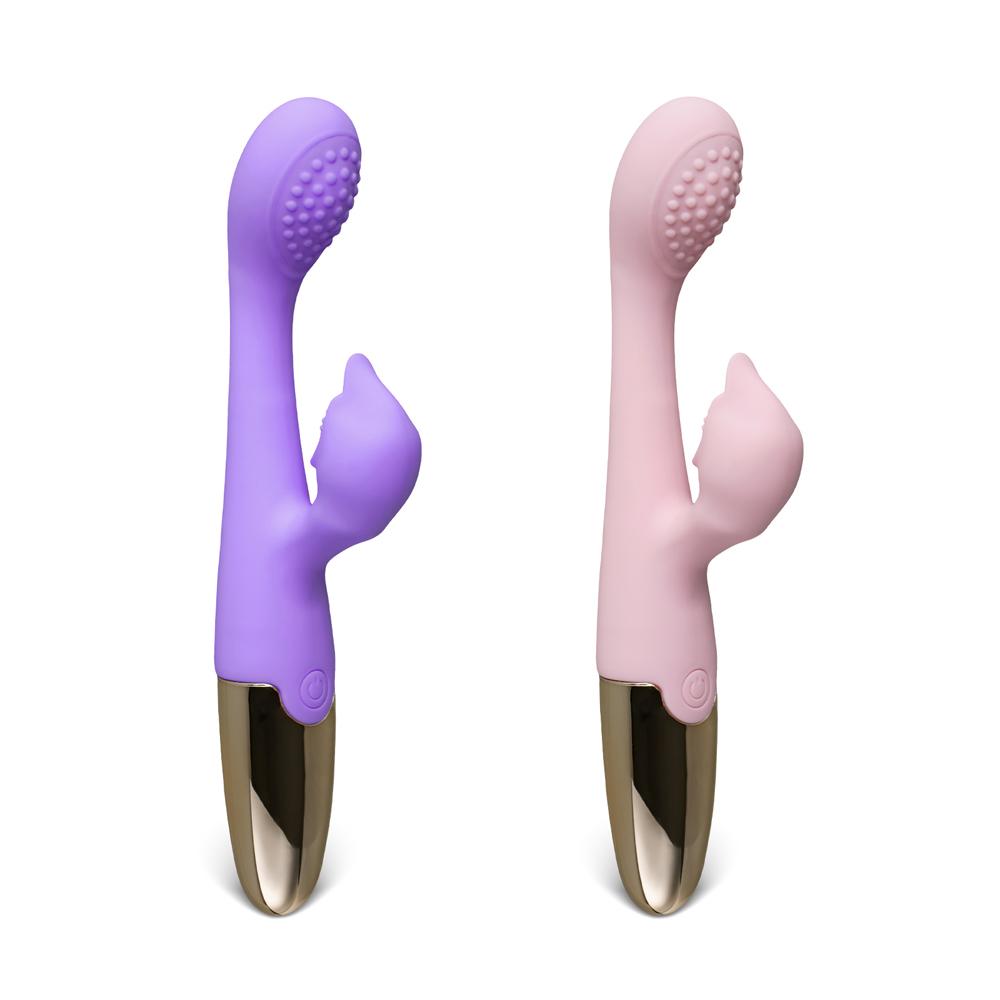 Pink 10-Speed Waterproof Vibrating Silicone Vibrator - Rechargeable