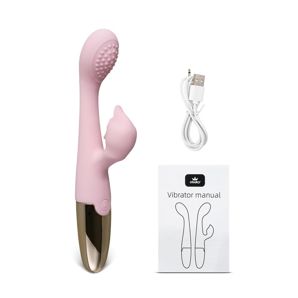 Pink 10-Speed Waterproof Vibrating Silicone Vibrator - Rechargeable