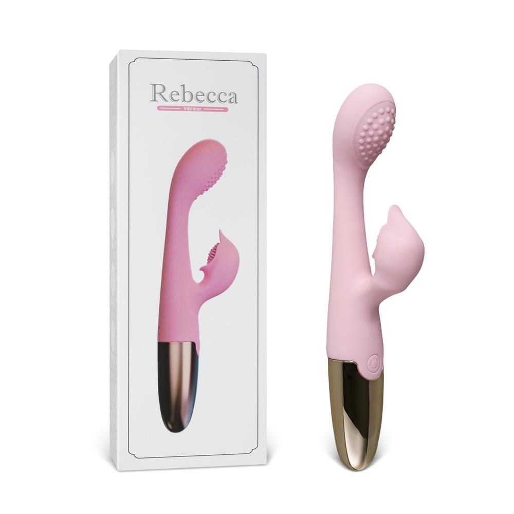 Pink 10-Speed Waterproof Vibrating Silicone Vibrator - Rechargeable