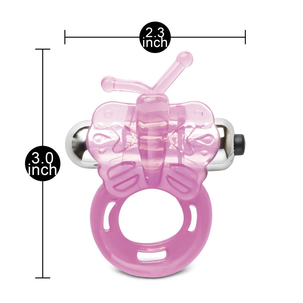 Pink Butterfly Cock Ring