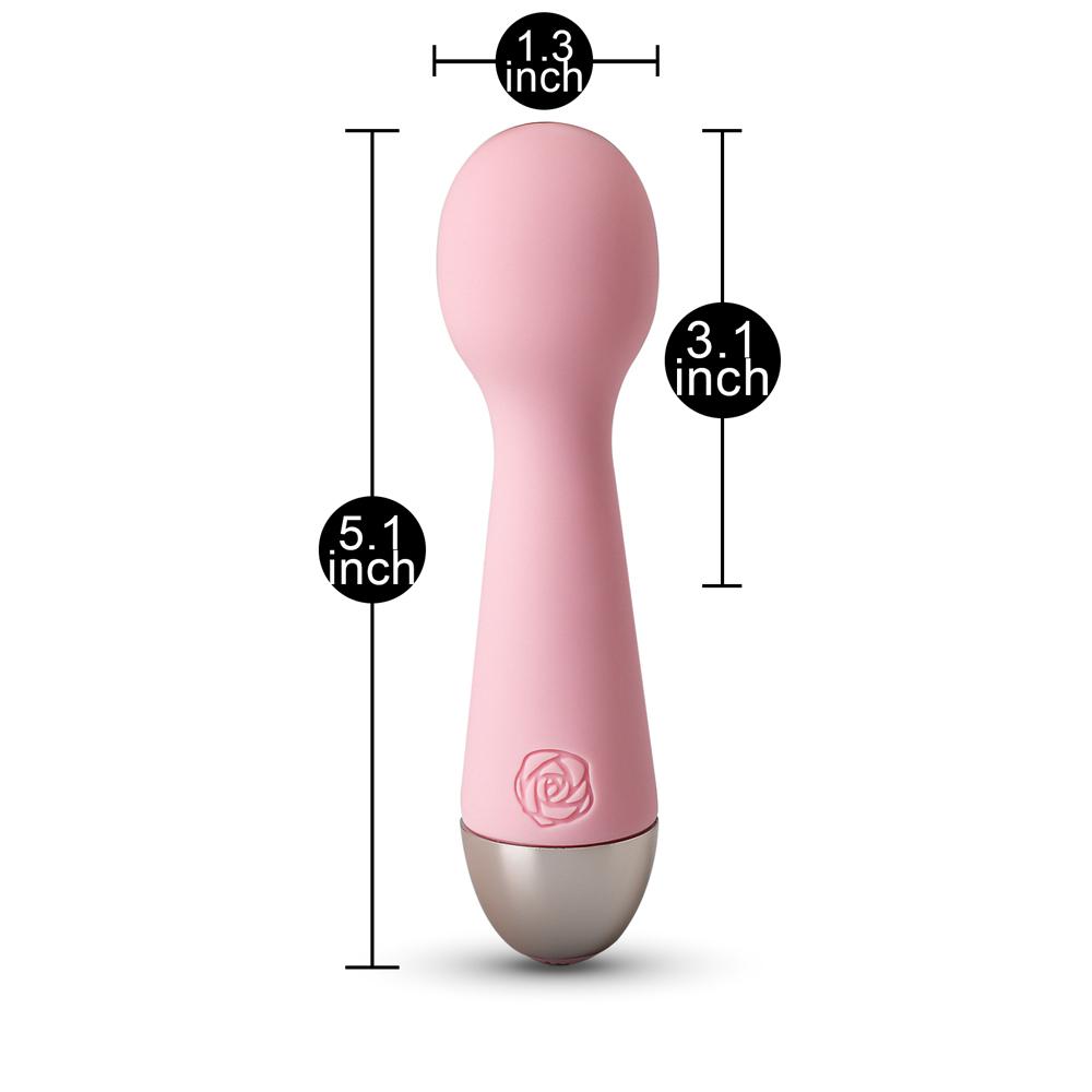 Pink Color 10-Speed Mini Vibrating Rechargeable Wand Massager